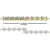 Pear bar bracelet