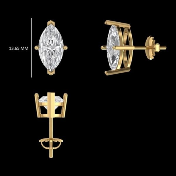 Marquise studs