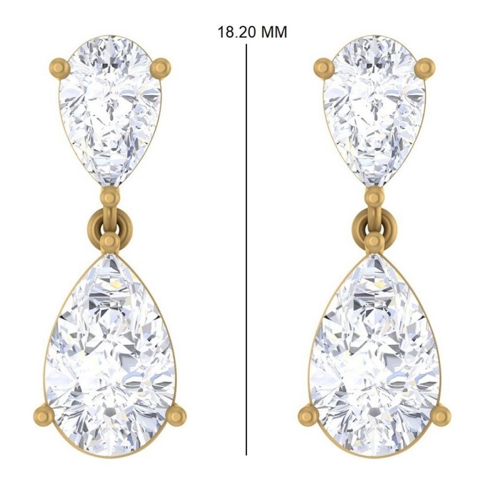 Pear drop earrings