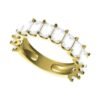 Emerald half-eternity band