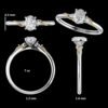 Oval trilogy with gold vine