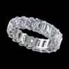 Emerald & oval eternity band