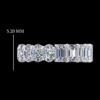 Emerald & oval eternity band