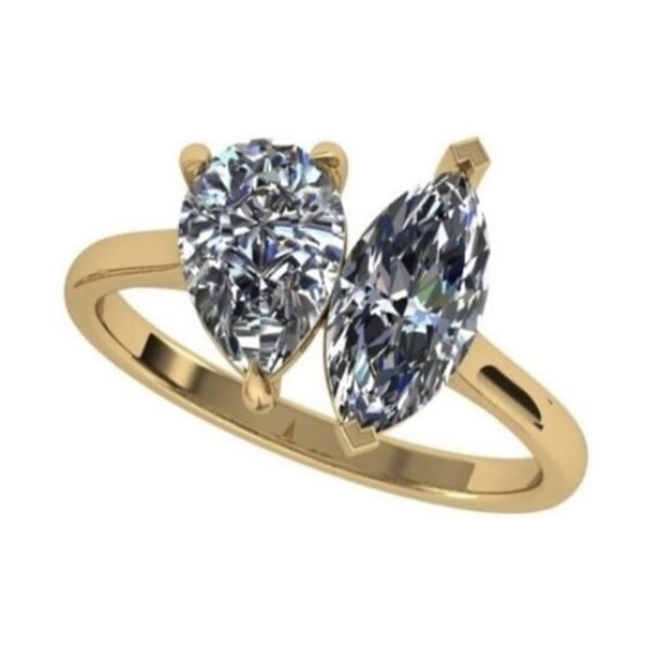 Pear & marquise ring