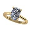 Elongated cushion solitaire