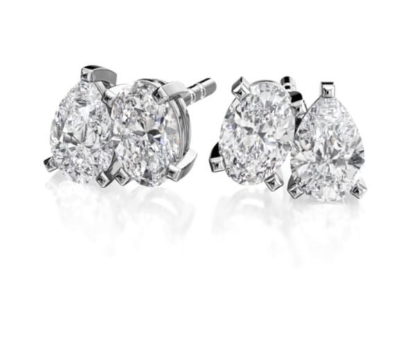 Pear & Oval studs