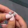 Solitaire studs · 2 ct