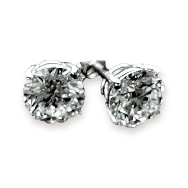 Solitaire studs · 2 ct